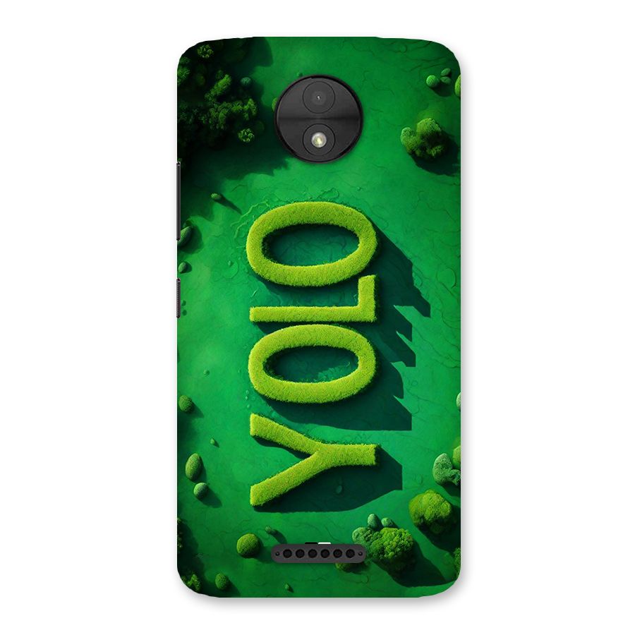 Nature Yolo Back Case for Moto C