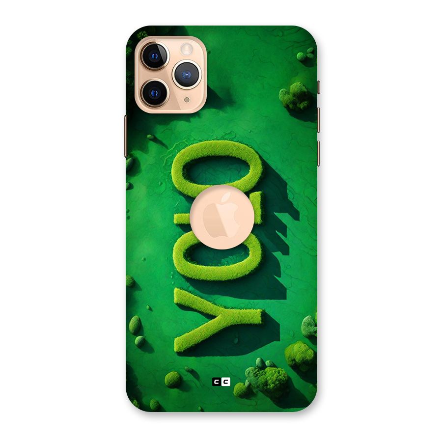 Nature Yolo Back Case for iPhone 11 Pro Max Logo Cut