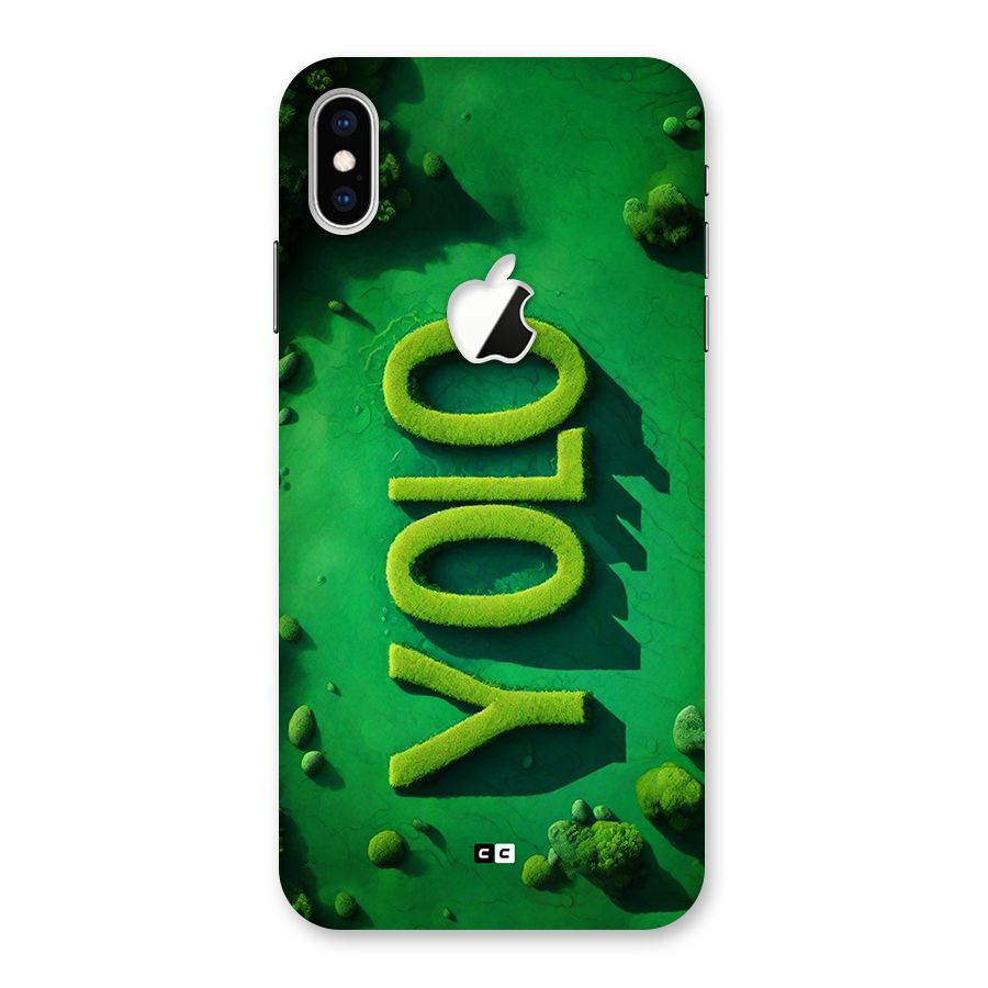 Nature Yolo Back Case for iPhone XS Max Apple Cut