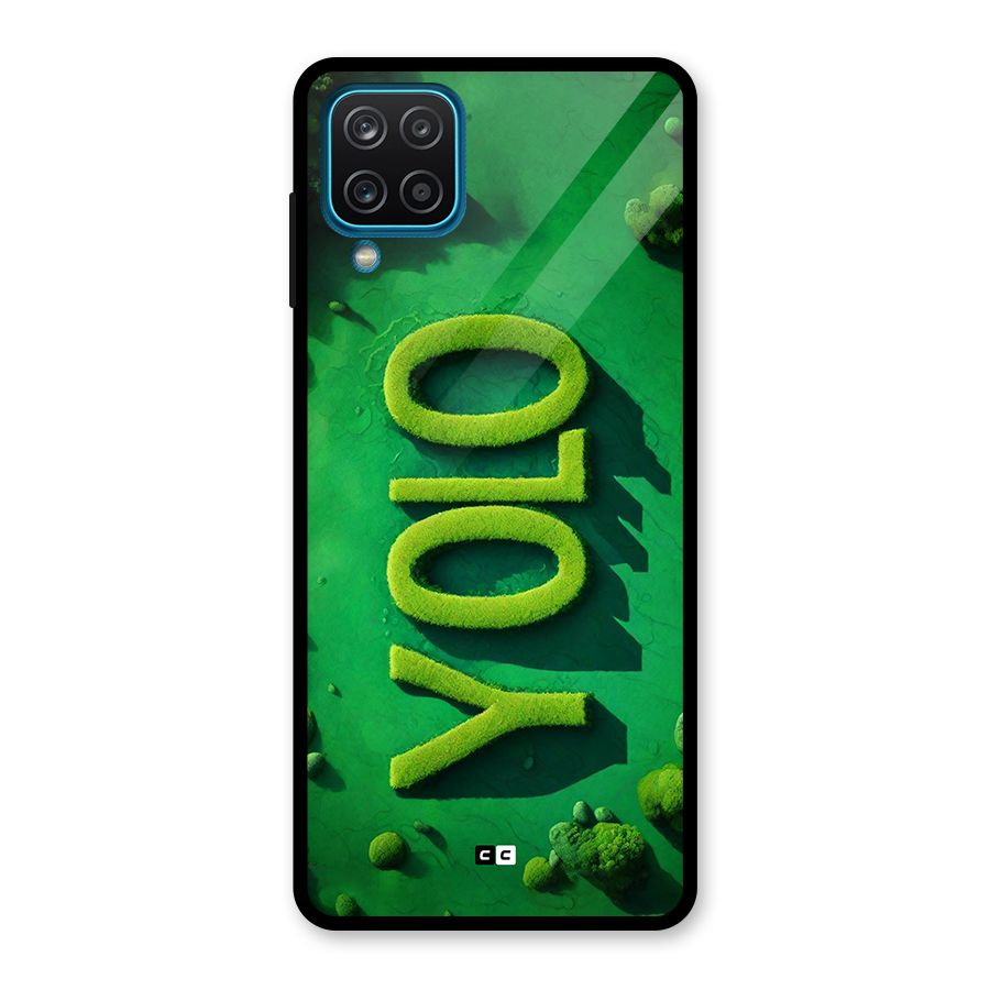Nature Yolo Glass Back Case for Galaxy A12