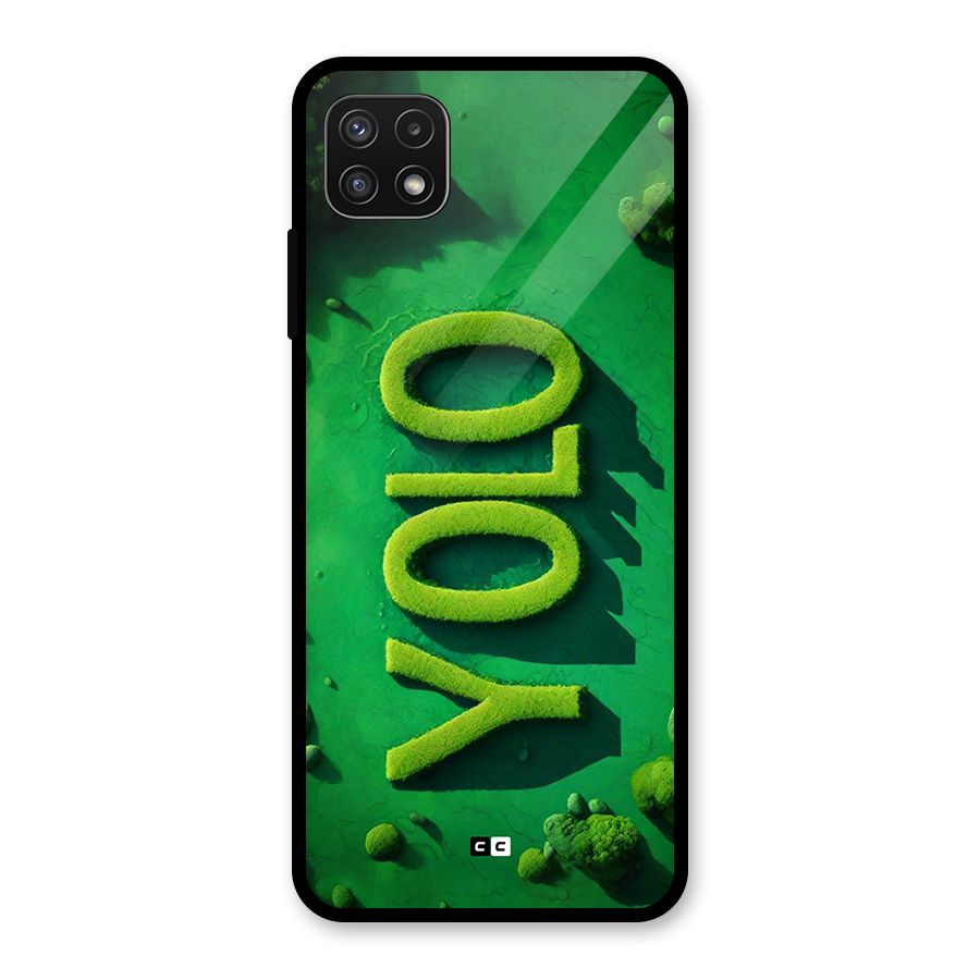 Nature Yolo Glass Back Case for Galaxy A22 5G