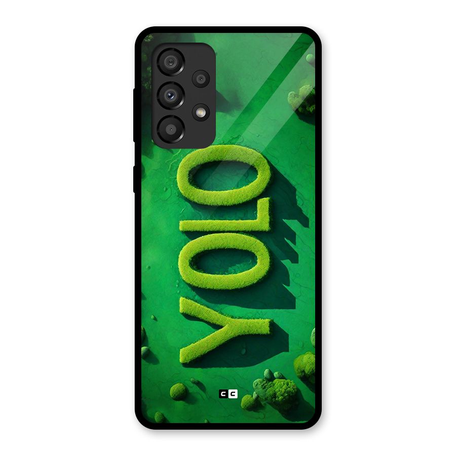 Nature Yolo Glass Back Case for Galaxy A33 5G