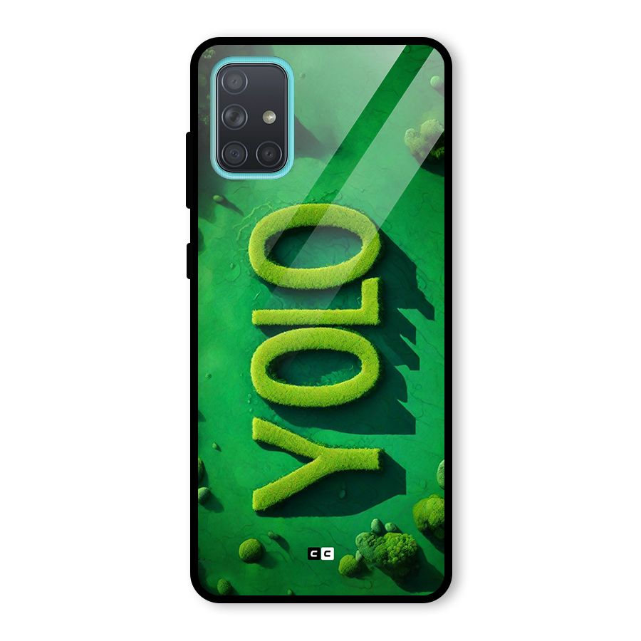 Nature Yolo Glass Back Case for Galaxy A71