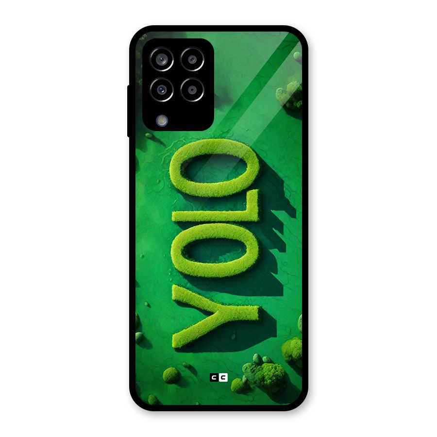 Nature Yolo Glass Back Case for Galaxy M33