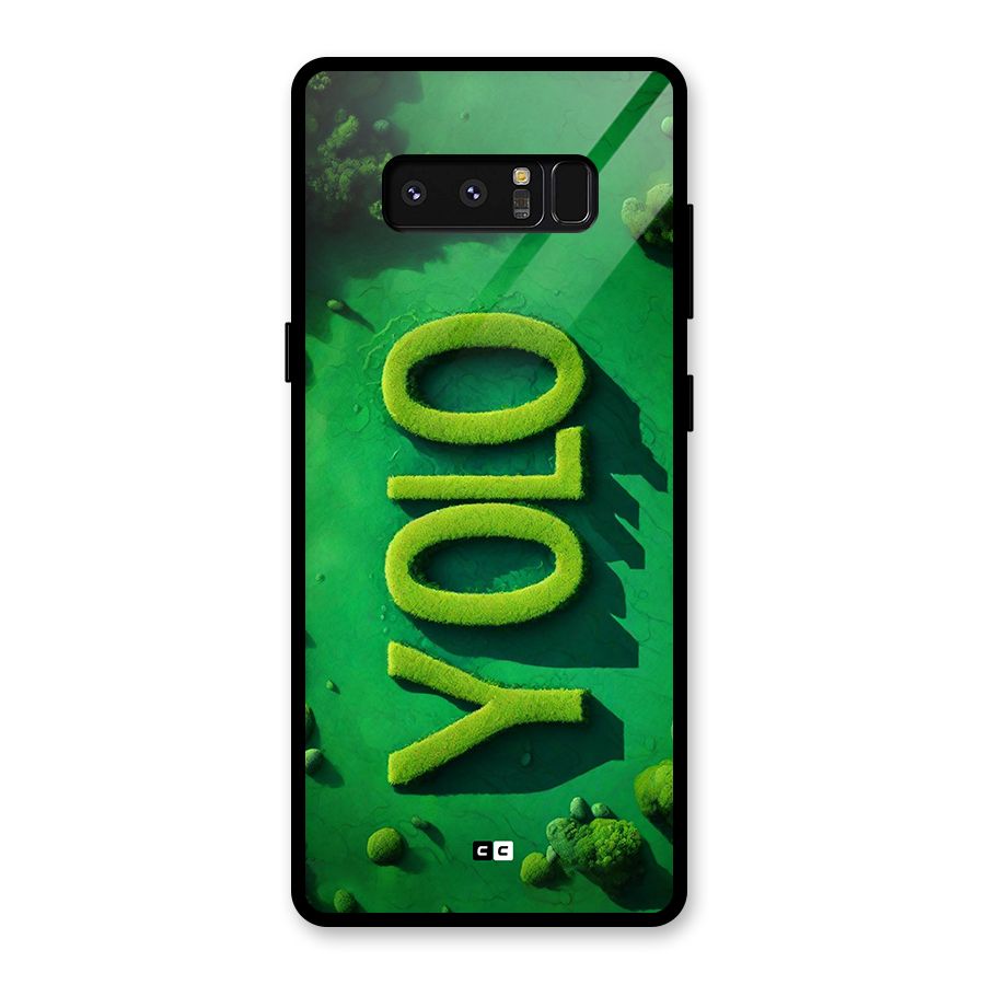 Nature Yolo Glass Back Case for Galaxy Note 8