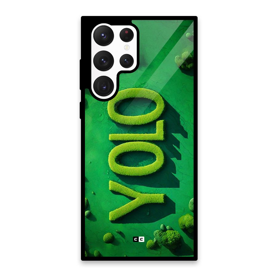 Nature Yolo Glass Back Case for Galaxy S22 Ultra 5G