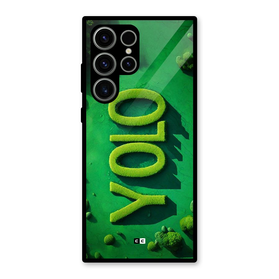 Nature Yolo Glass Back Case for Galaxy S23 Ultra