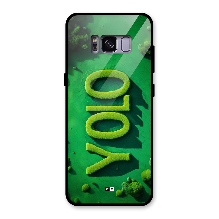 Nature Yolo Glass Back Case for Galaxy S8
