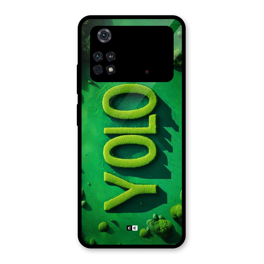 Nature Yolo Glass Back Case for Poco M4 Pro 4G