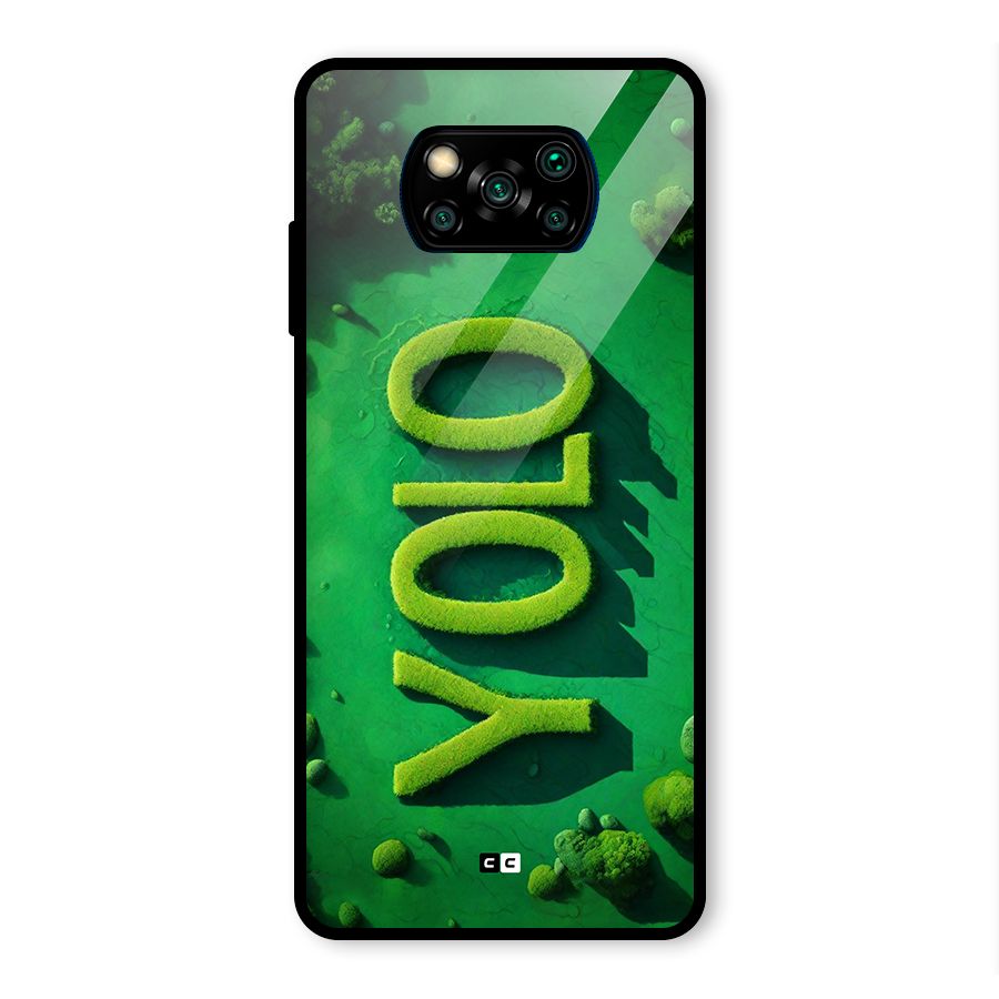 Nature Yolo Glass Back Case for Poco X3 Pro