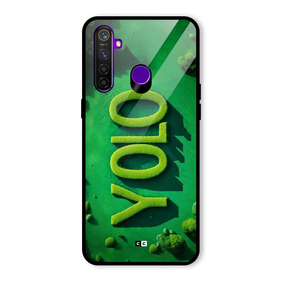 Nature Yolo Glass Back Case for Realme 5 Pro
