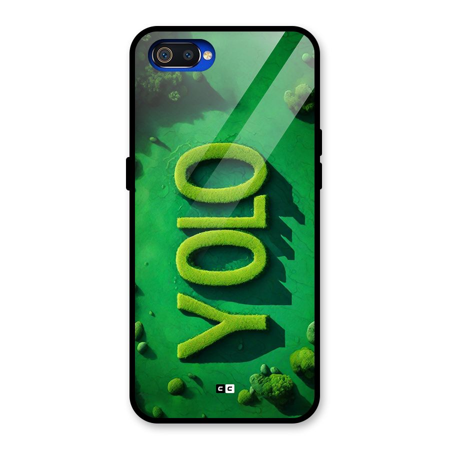 Nature Yolo Glass Back Case for Realme C2