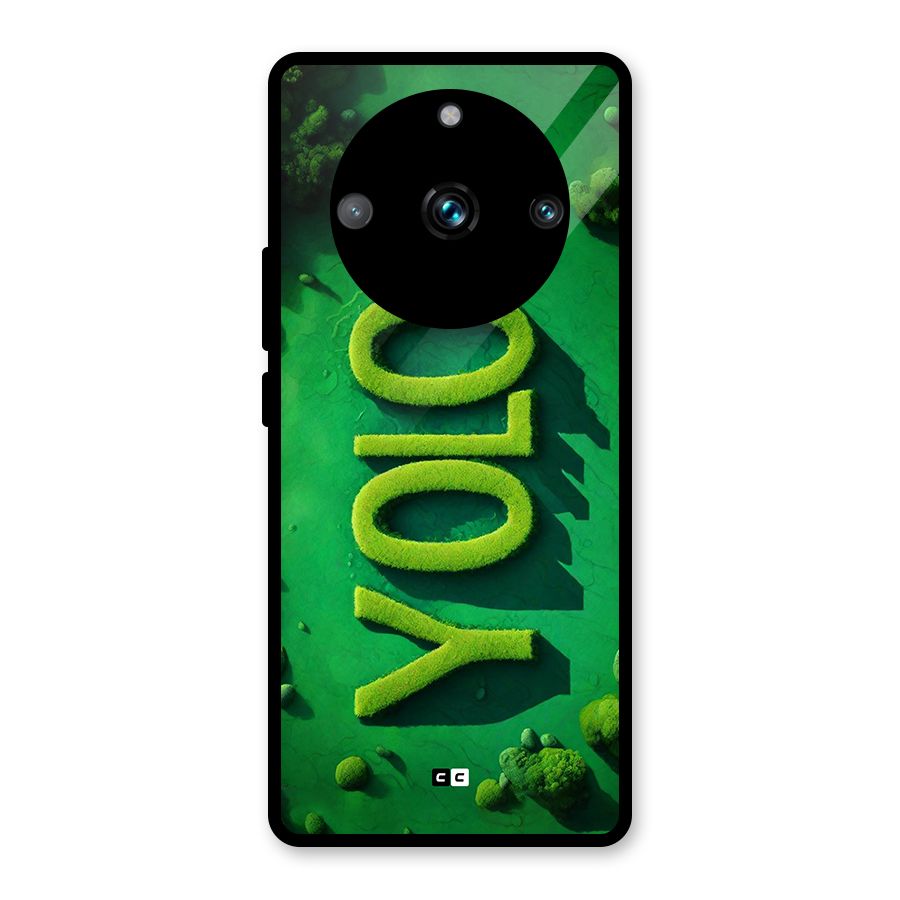 Nature Yolo Glass Back Case for Realme Narzo 60 Pro