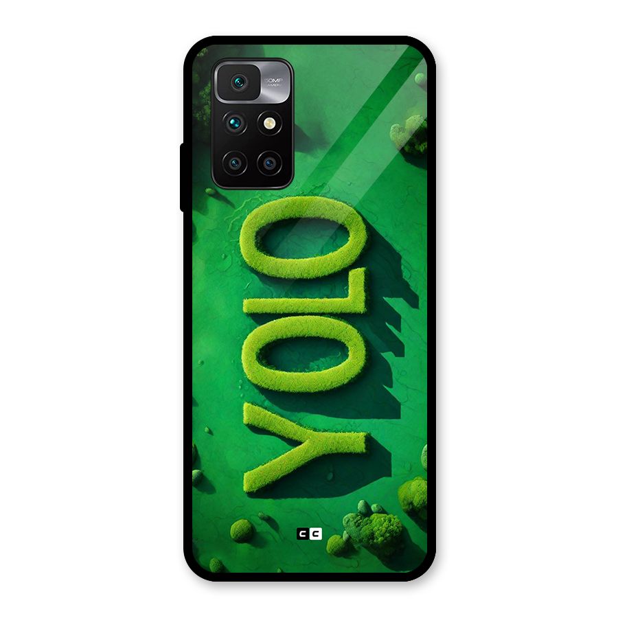 Nature Yolo Glass Back Case for Redmi 10 Prime