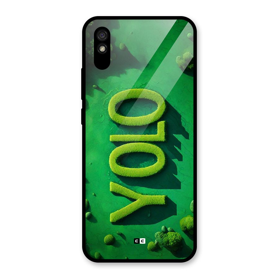 Nature Yolo Glass Back Case for Redmi 9i