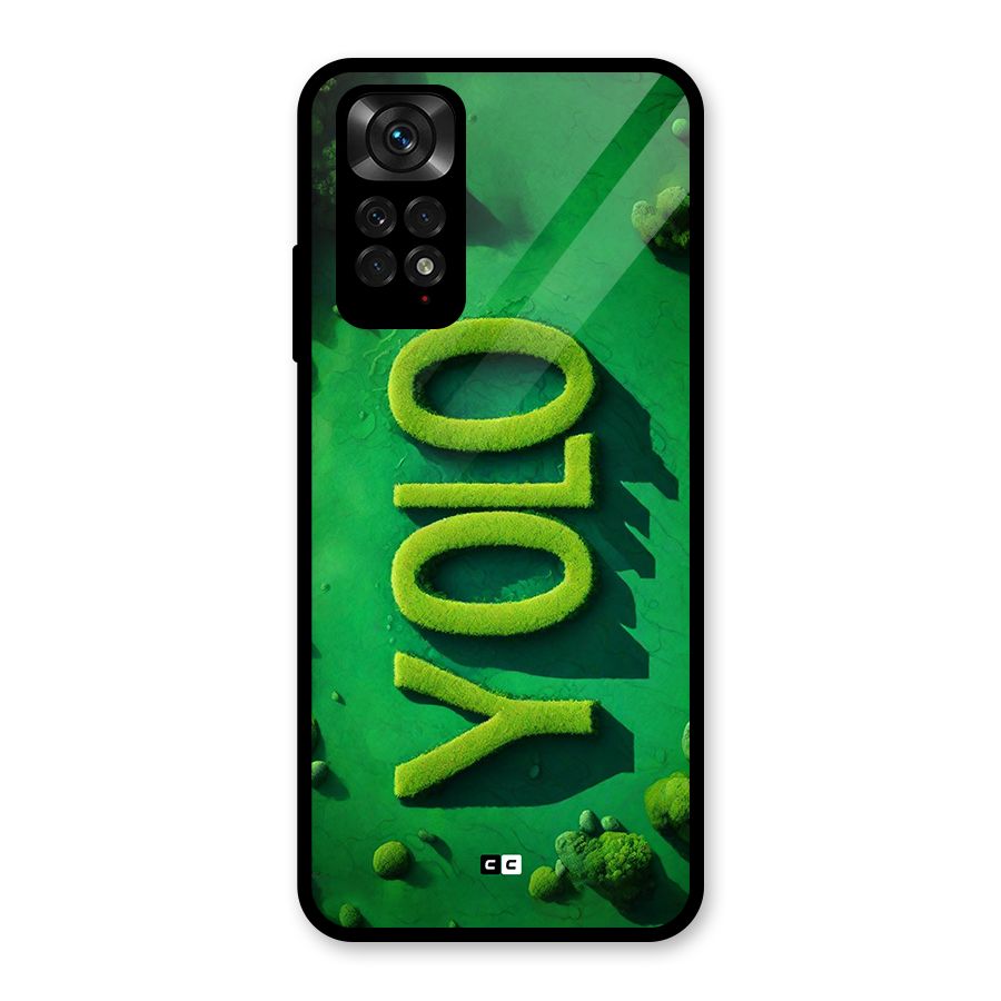 Nature Yolo Glass Back Case for Redmi Note 11S