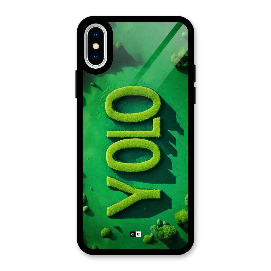 Nature Yolo Glass Back Case for iPhone XS