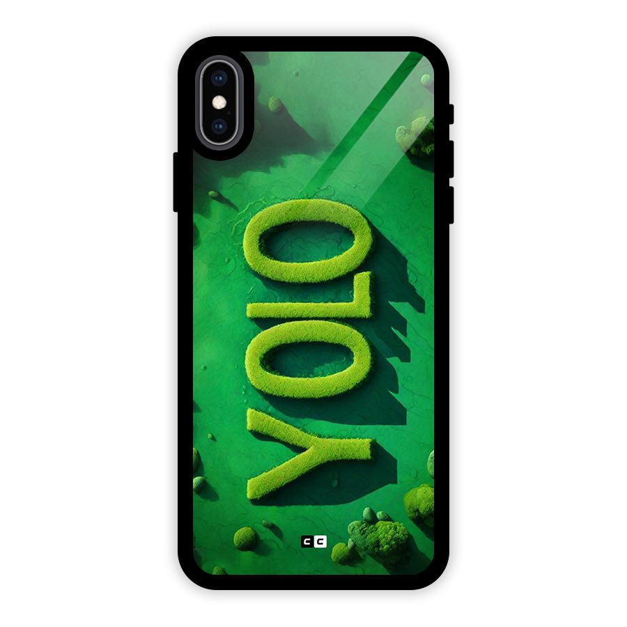 Nature Yolo Glass Back Case for iPhone XS Max