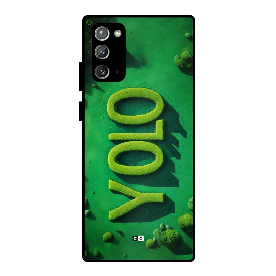Nature Yolo Metal Back Case for Galaxy Note 20
