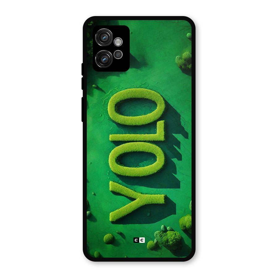 Nature Yolo Metal Back Case for Moto G32