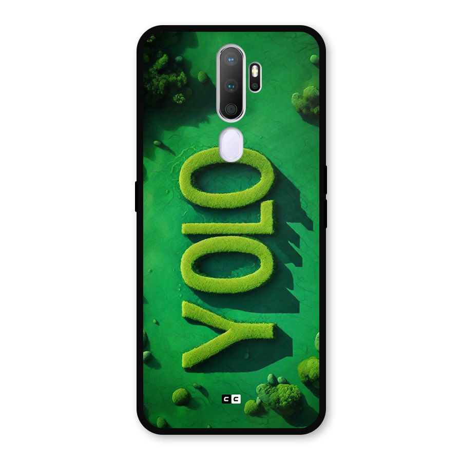 Nature Yolo Metal Back Case for Oppo A9 (2020)
