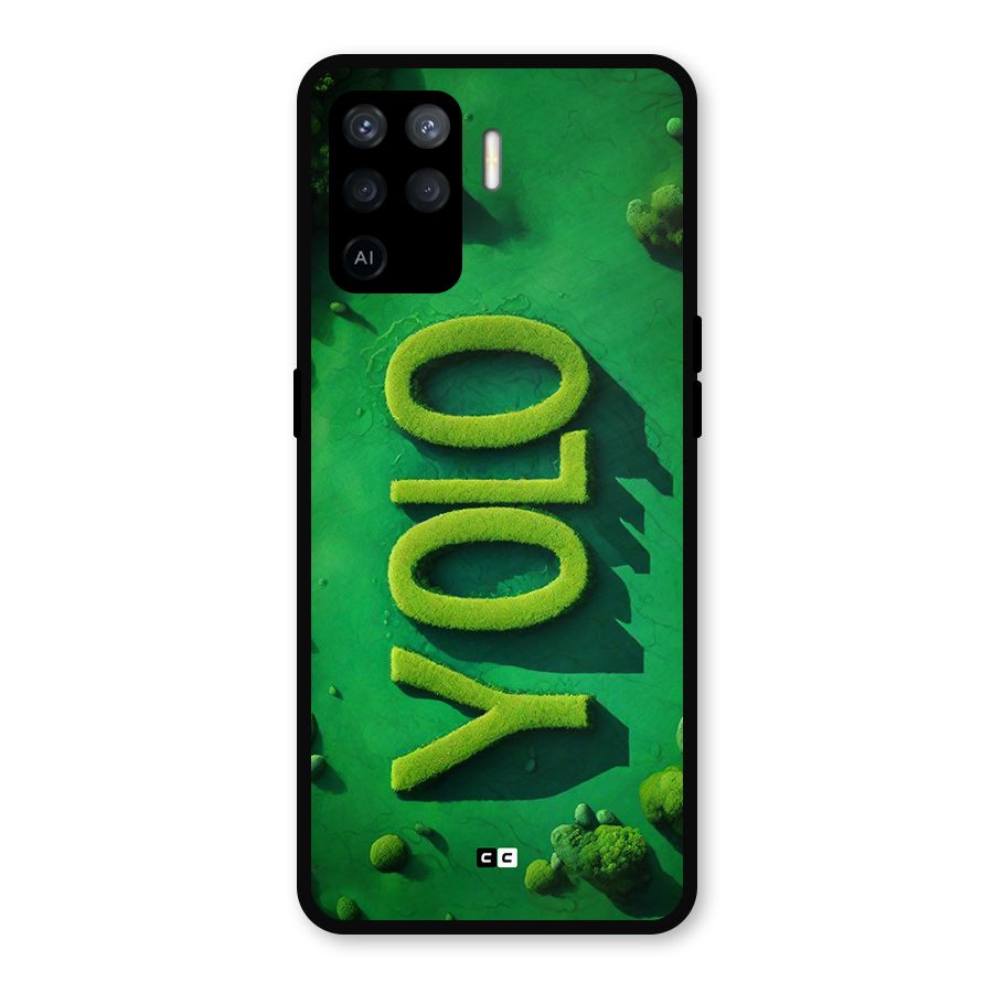 Nature Yolo Metal Back Case for Oppo F19 Pro