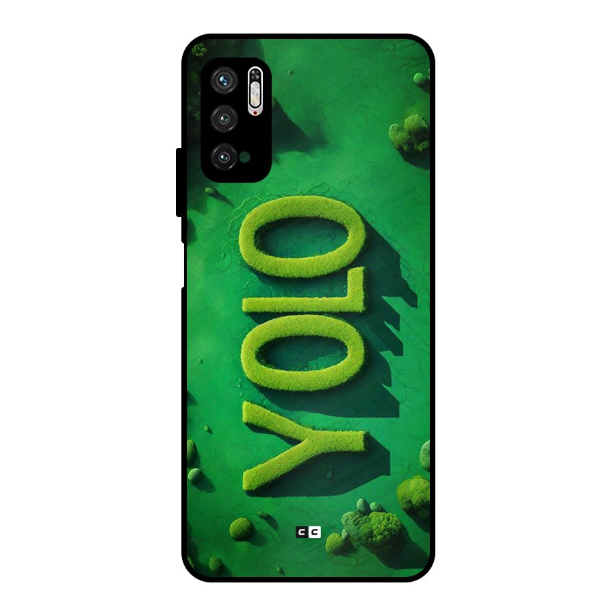 Nature Yolo Metal Back Case for Poco M3 Pro 5G