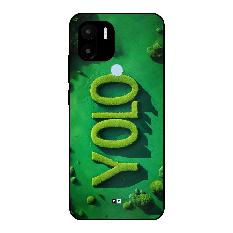 Nature Yolo Metal Back Case for Redmi A2 Plus