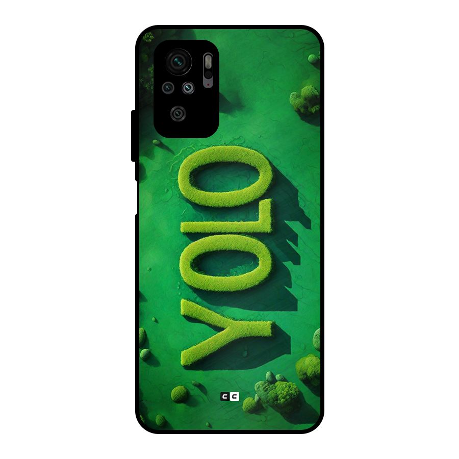 Nature Yolo Metal Back Case for Redmi Note 10S