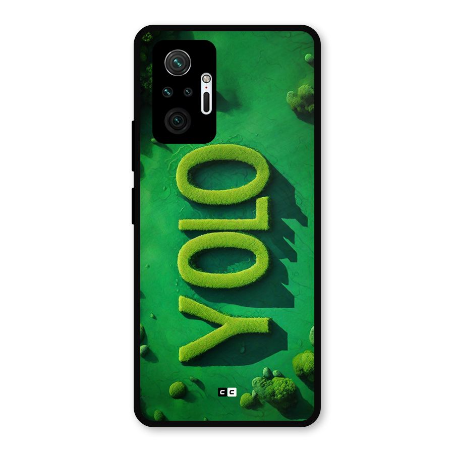 Nature Yolo Metal Back Case for Redmi Note 10 Pro