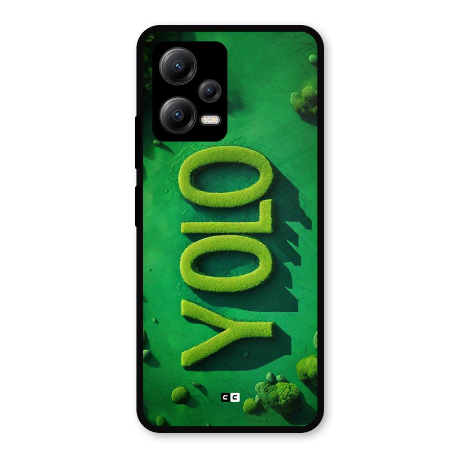 Nature Yolo Metal Back Case for Redmi Note 12 5G