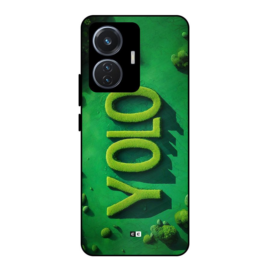 Nature Yolo Metal Back Case for Vivo T1 44W
