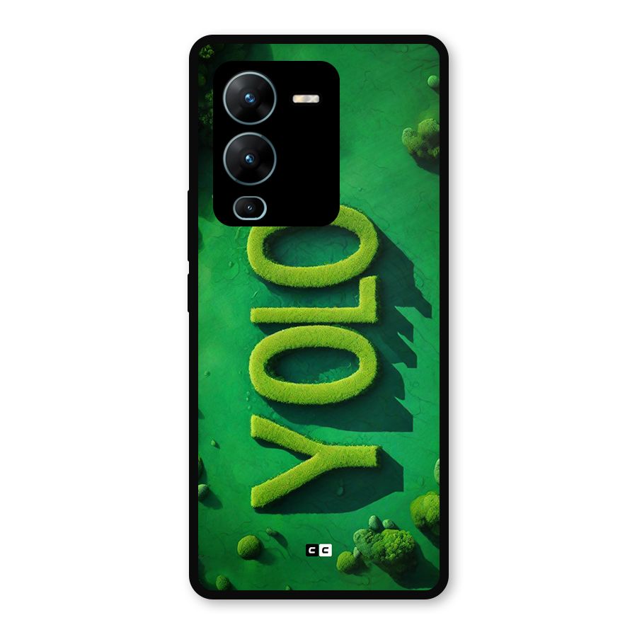 Nature Yolo Metal Back Case for Vivo V25 Pro