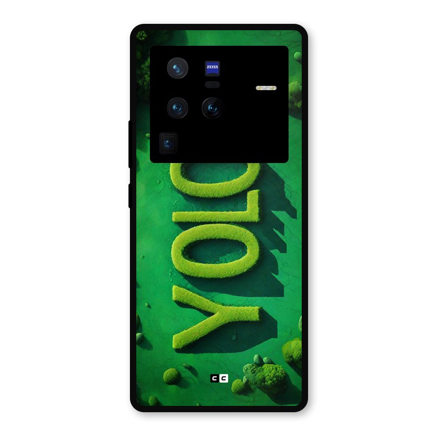 Nature Yolo Metal Back Case for Vivo X80 Pro