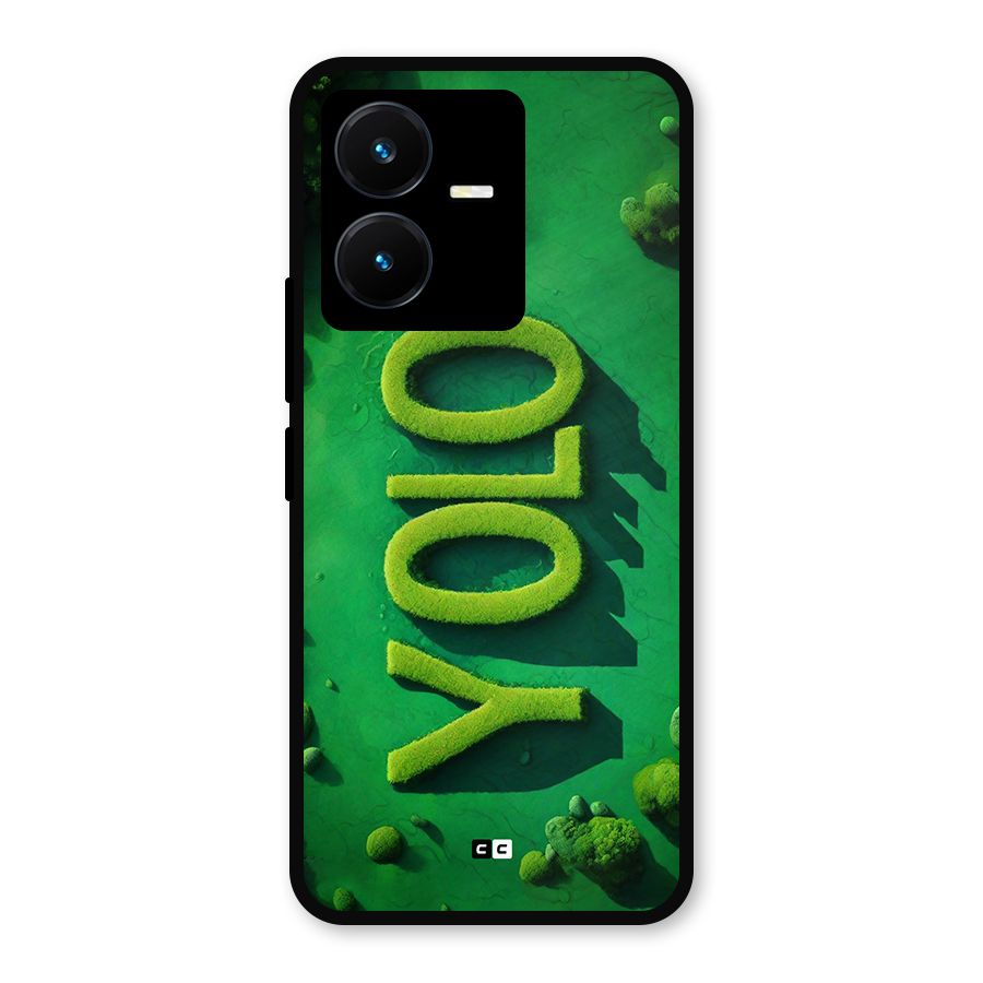 Nature Yolo Metal Back Case for Vivo Y22