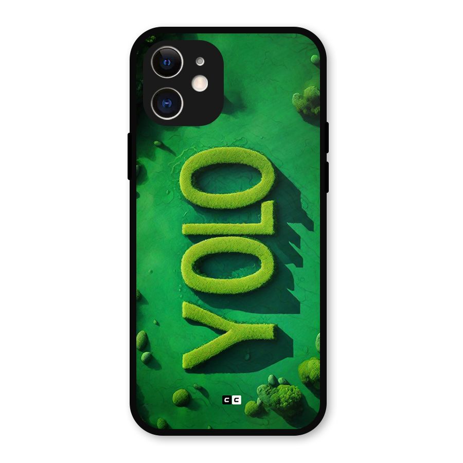 Nature Yolo Metal Back Case for iPhone 12