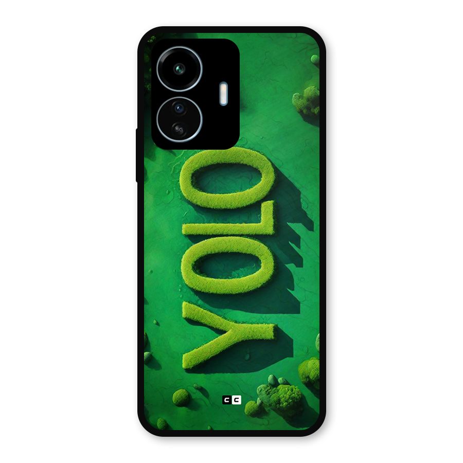 Nature Yolo Metal Back Case for vivo iQOO Z6 Lite 5G