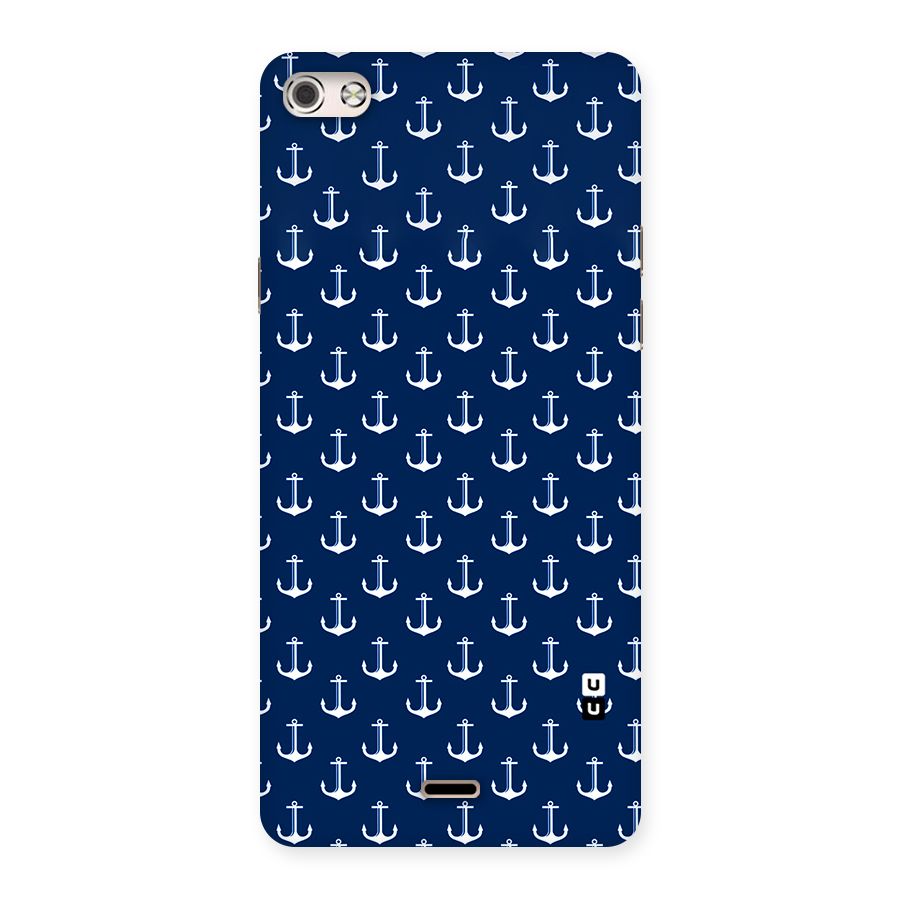 Nautical Pattern Back Case for Micromax Canvas Silver 5