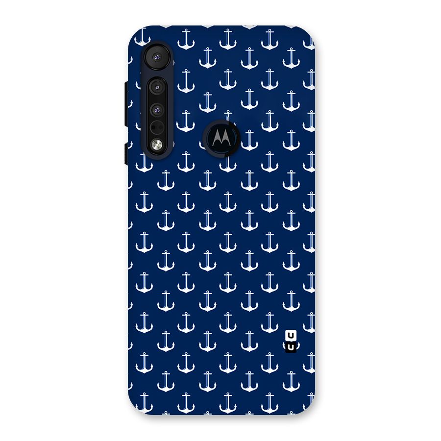 Nautical Pattern Back Case for Motorola One Macro