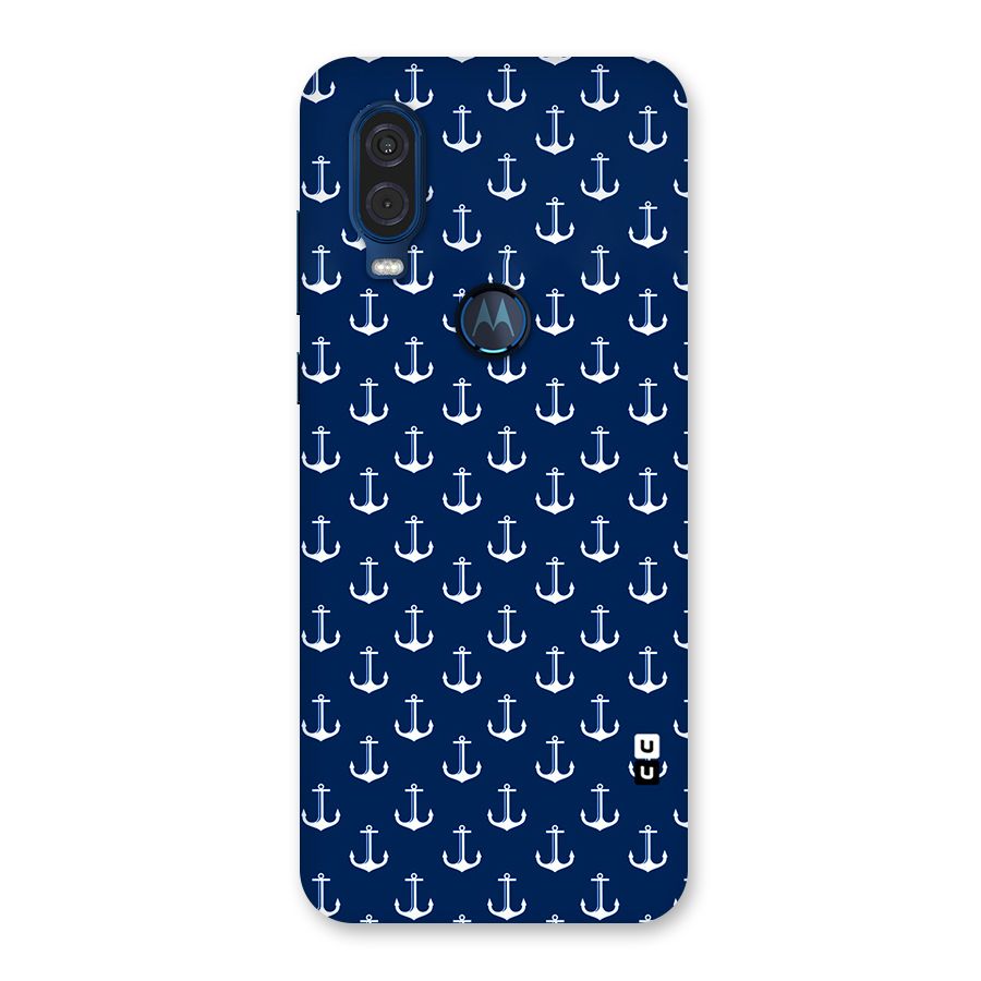 Nautical Pattern Back Case for Motorola One Vision