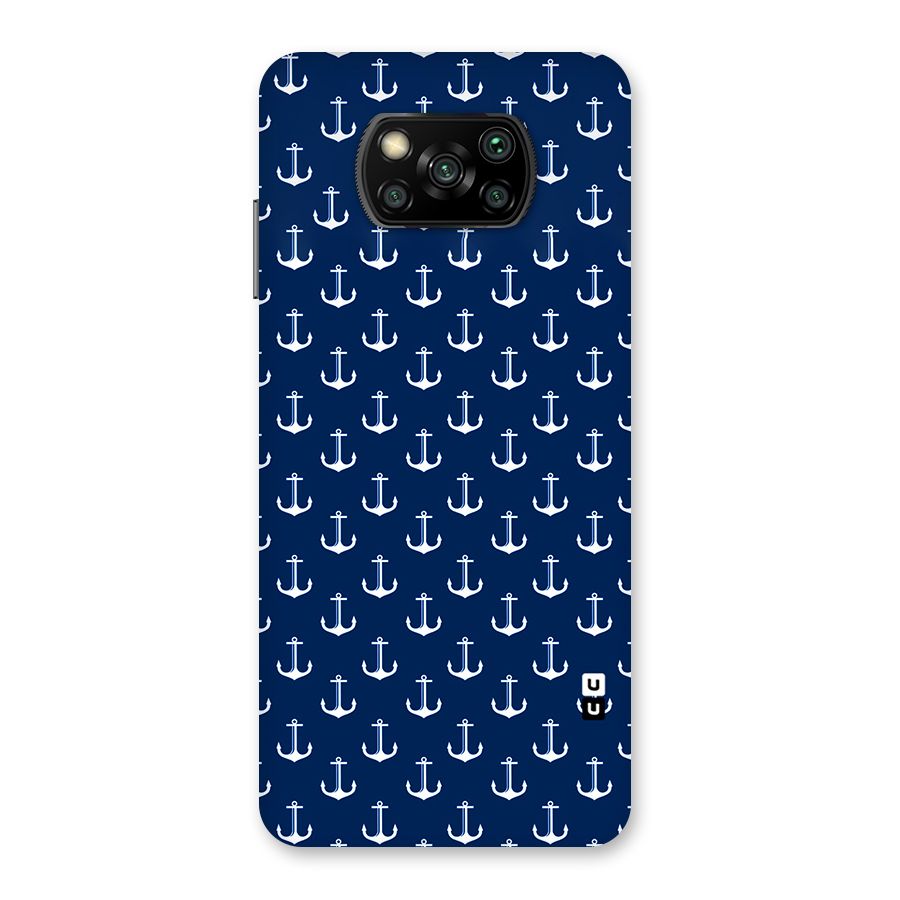 Nautical Pattern Back Case for Poco X3
