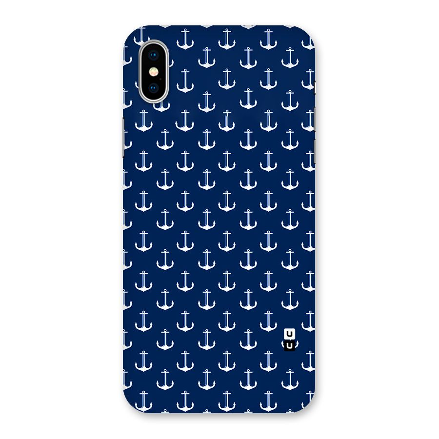 Nautical Pattern Back Case for iPhone XS