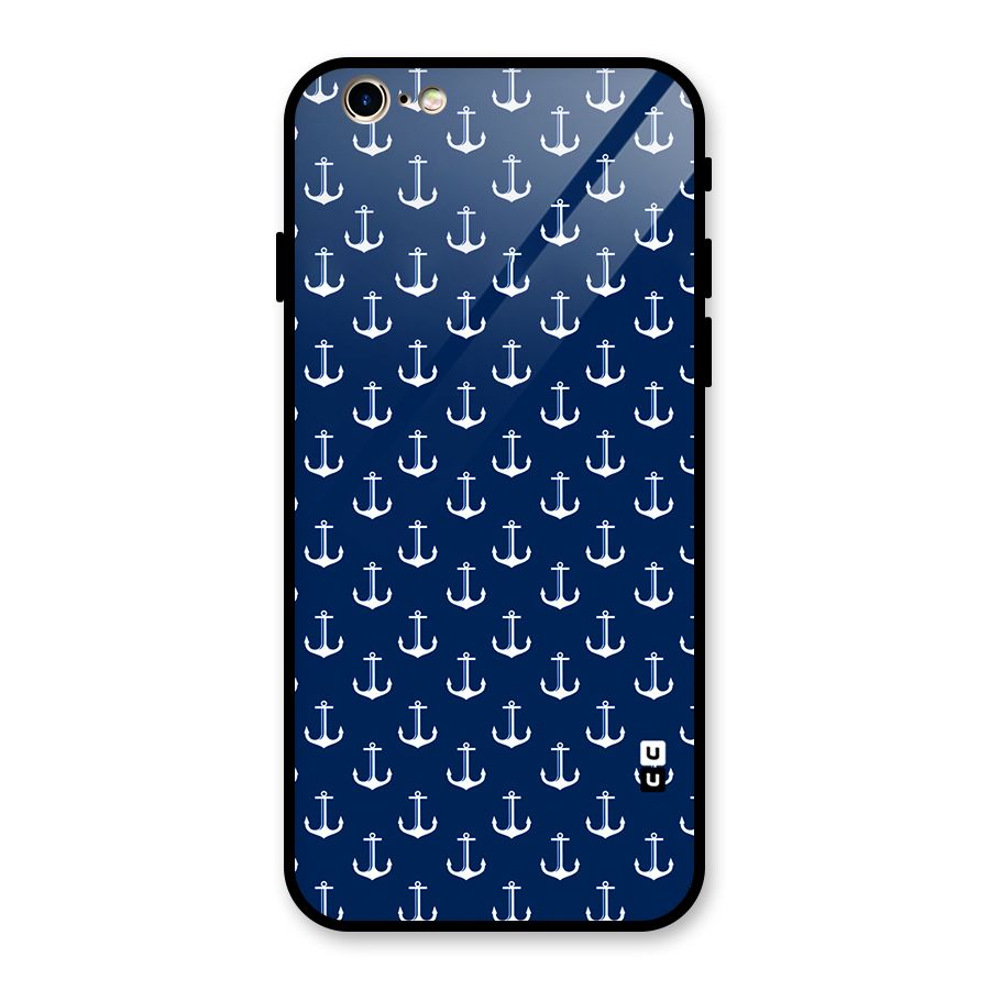 Nautical Pattern Glass Back Case for iPhone 6 6S