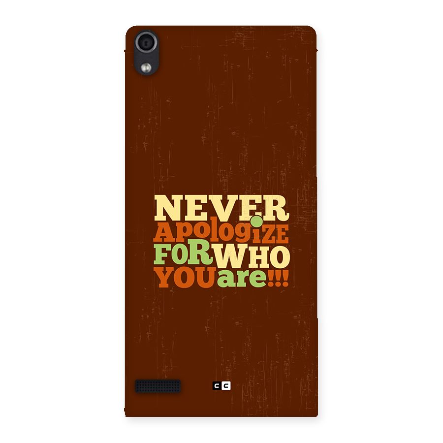 Never Apologize Back Case for Ascend P6