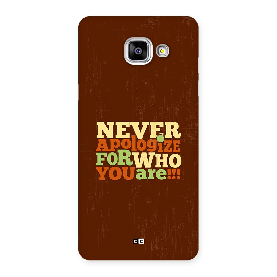 Never Apologize Back Case for Galaxy A5 (2016)