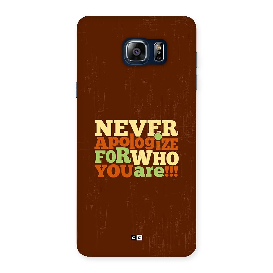 Never Apologize Back Case for Galaxy Note 5