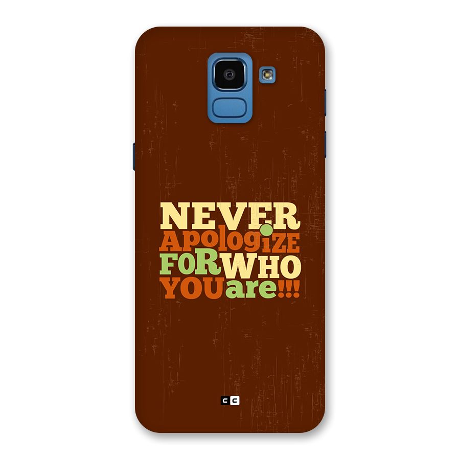 Never Apologize Back Case for Galaxy On6