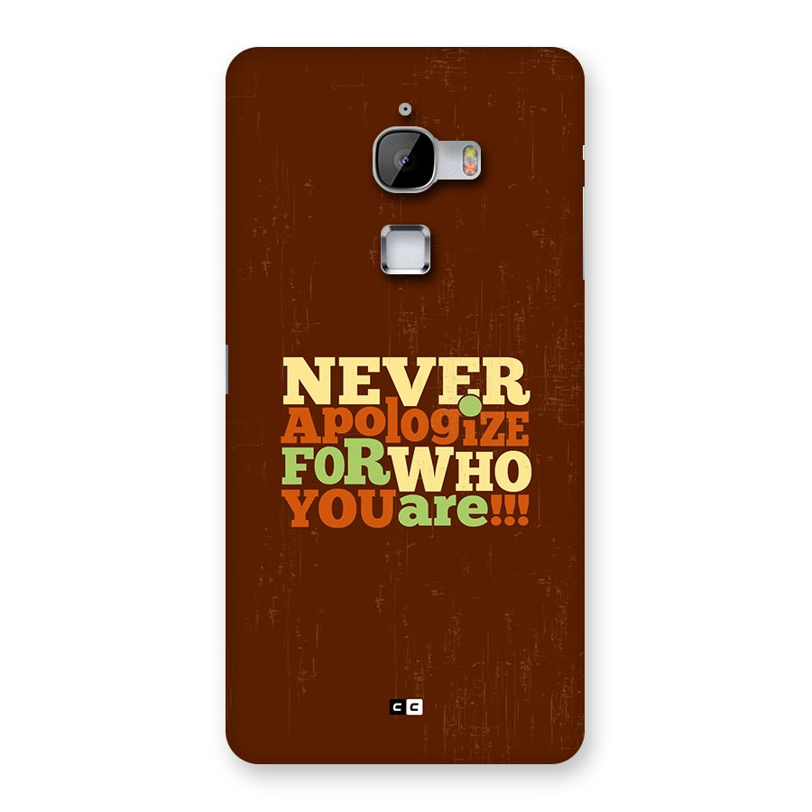 Never Apologize Back Case for LeTV Le Max