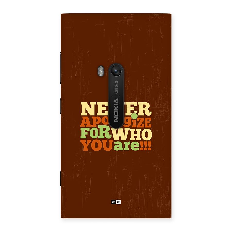Never Apologize Back Case for Lumia 920