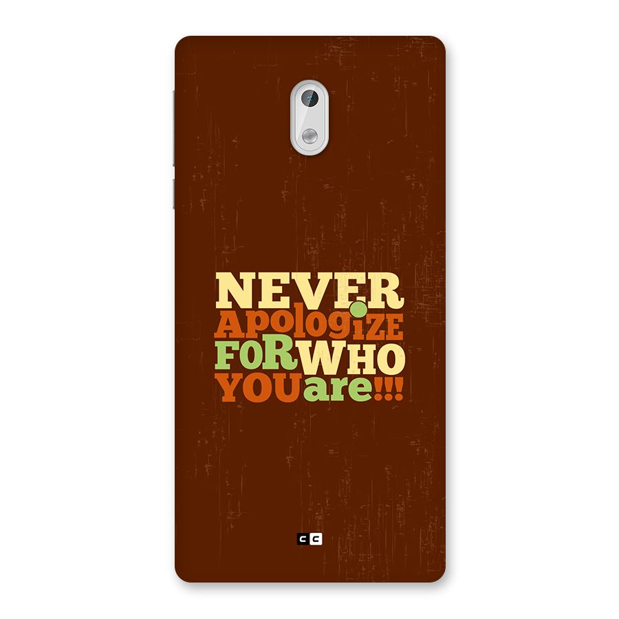 Never Apologize Back Case for Nokia 3
